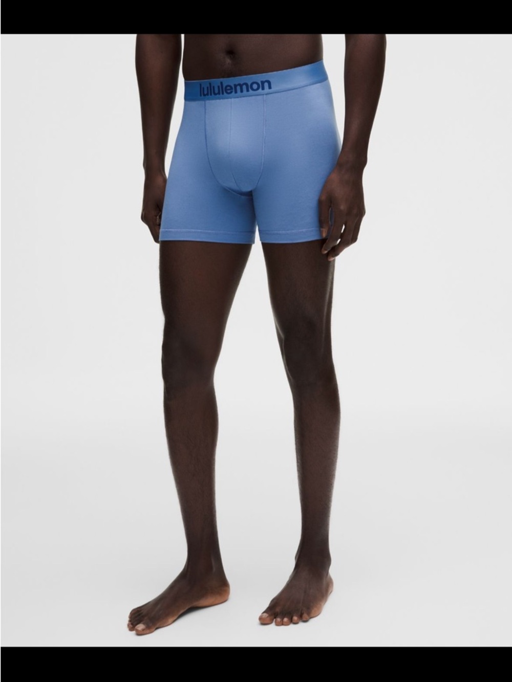 lululemon athletica Men’s Blue Boxer Briefs with Branded Waistband